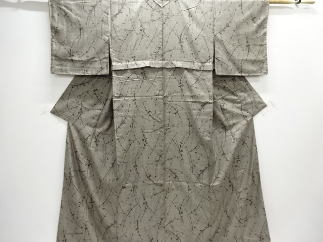JAPANESE KIMONO / OMESHI / NISHIJIN-ORI / WOVEN LEAVES